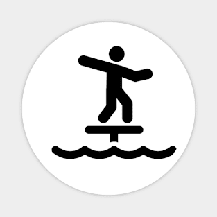 Foil Surfing Tribute Design Magnet